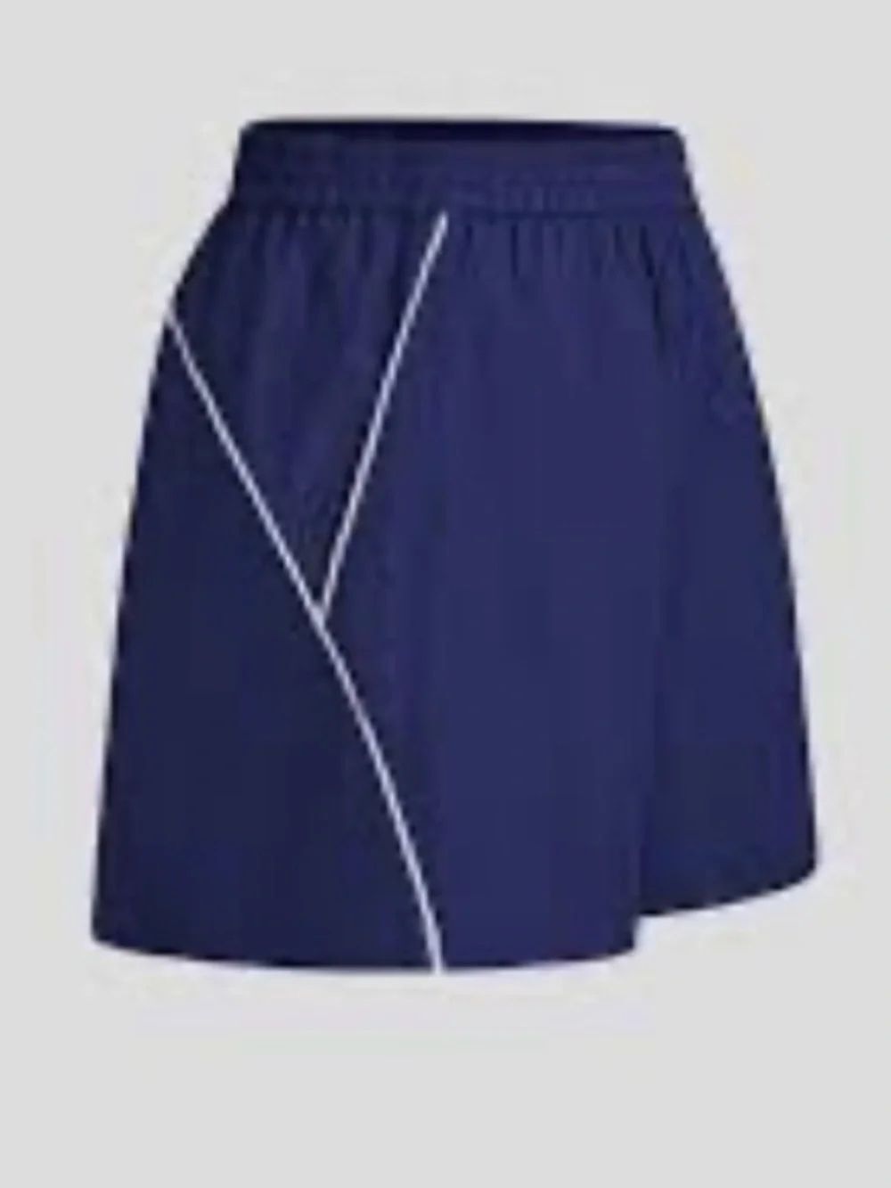 Cider Navy Athletic Shorts with White Piping
